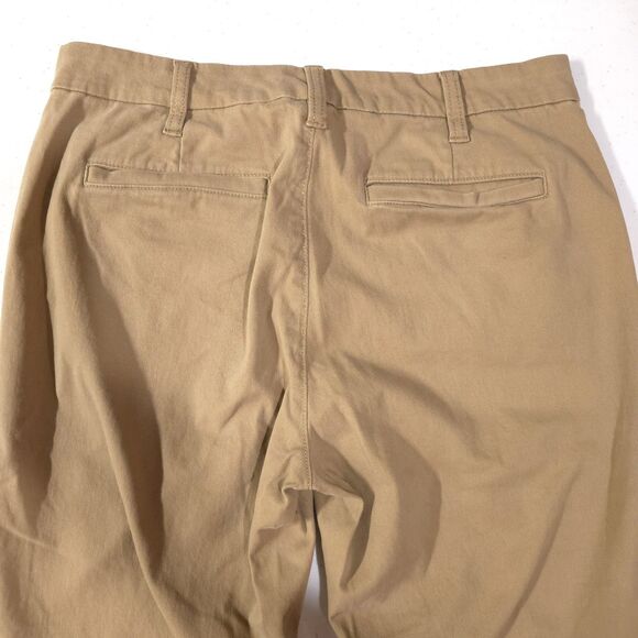 JCrew HighRise Khaki Pants Slacks 32x28 Sz4 Girlfriend Chino Stretch Comfort Tan - Picture 14 of 15